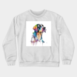 Appenzeller Sennenhund Dog In Watercolor & Pen Crewneck Sweatshirt